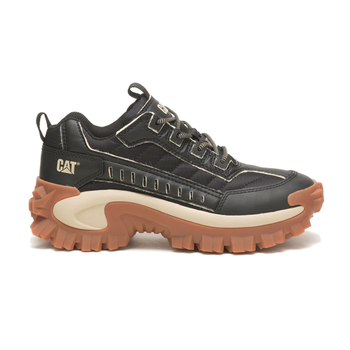 Zapatillas Caterpillar Rebajas - Intruder Hombre Blancas Amarillo