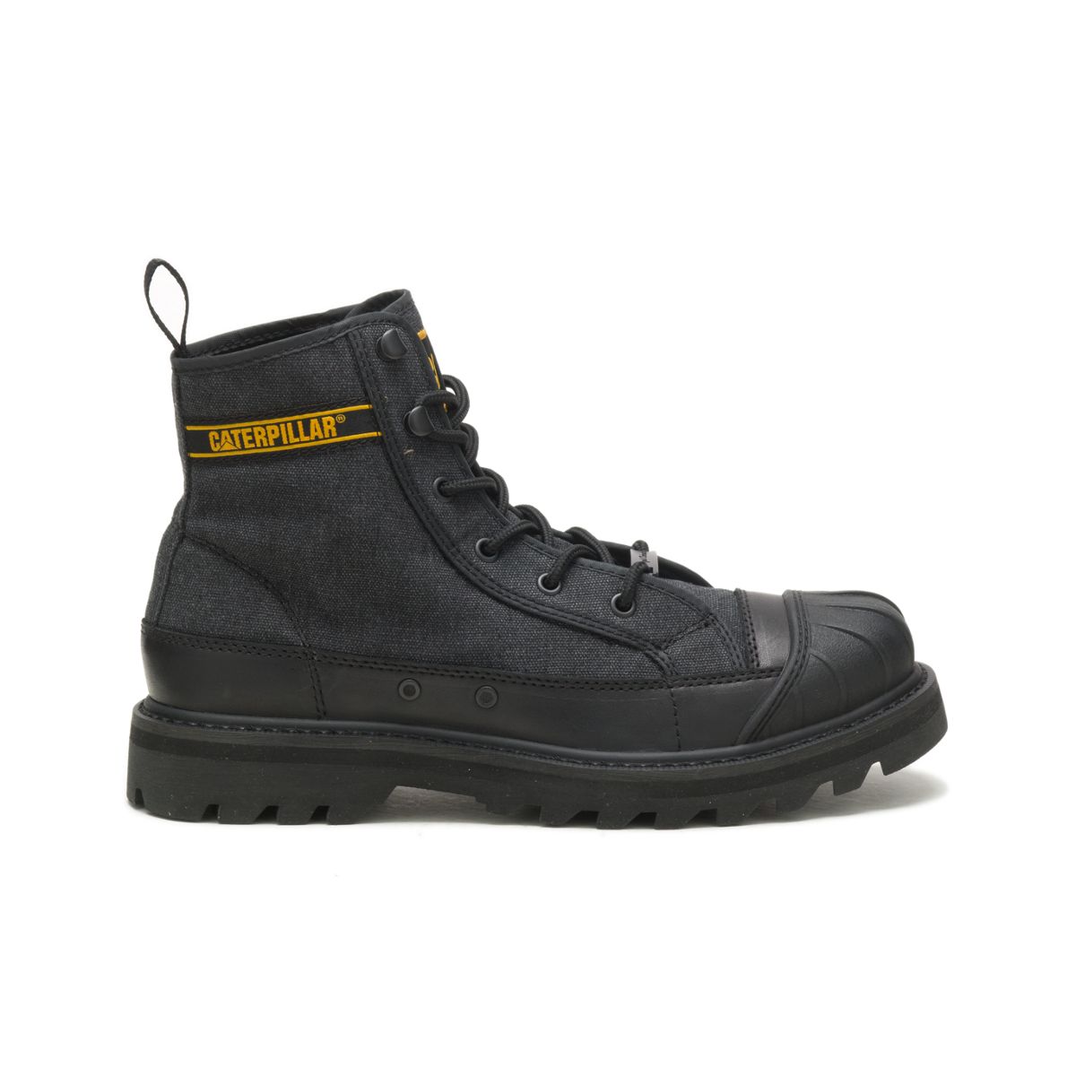 Black store caterpillar boots