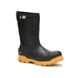 Stormers 11" Steel Toe CSA Work Boot, Black/Cat Yellow, dynamic 2
