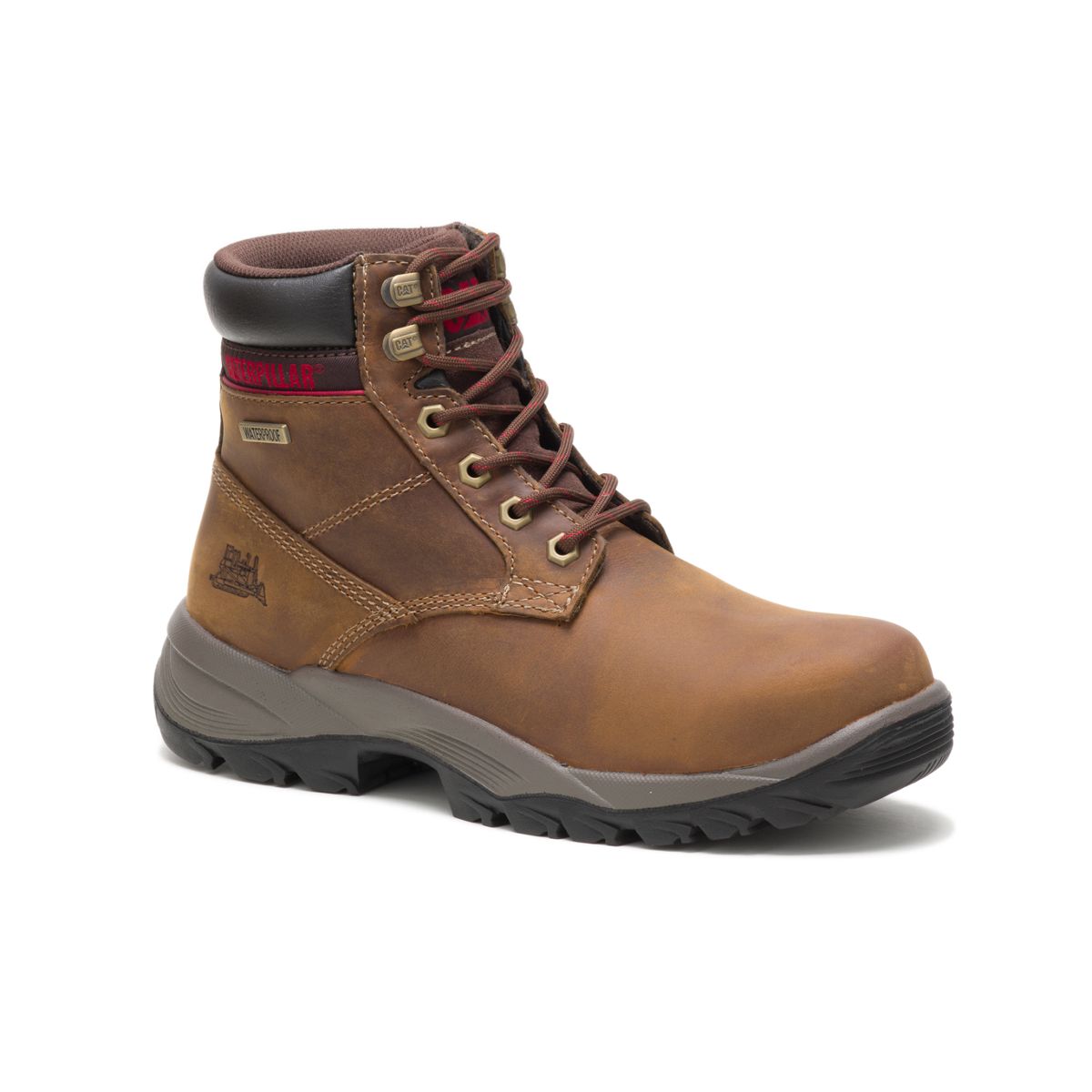 Dryverse 6" Waterproof Work Boot, Dark Beige, dynamic 2