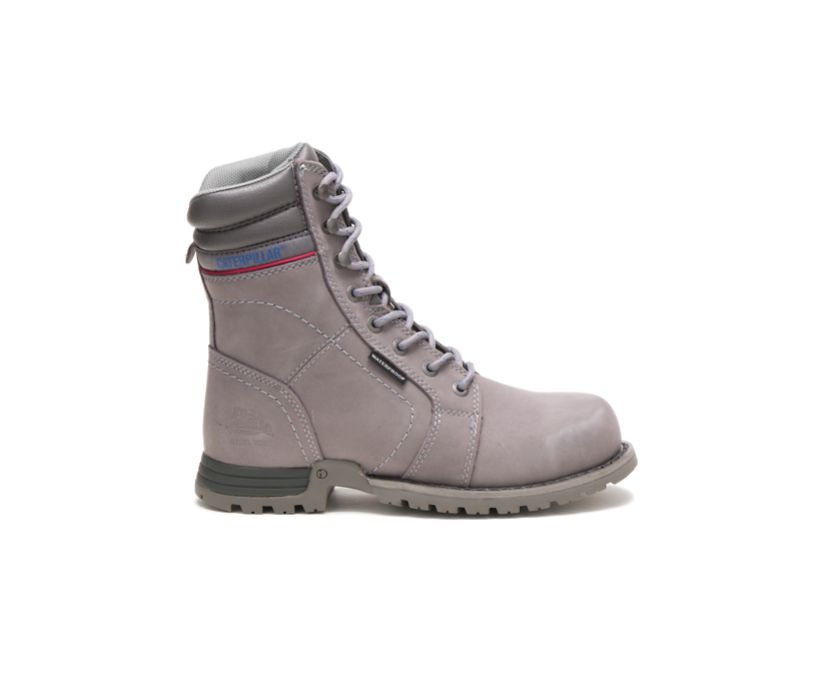Echo Waterproof Steel Toe Work Boot, Frost Grey, dynamic 1