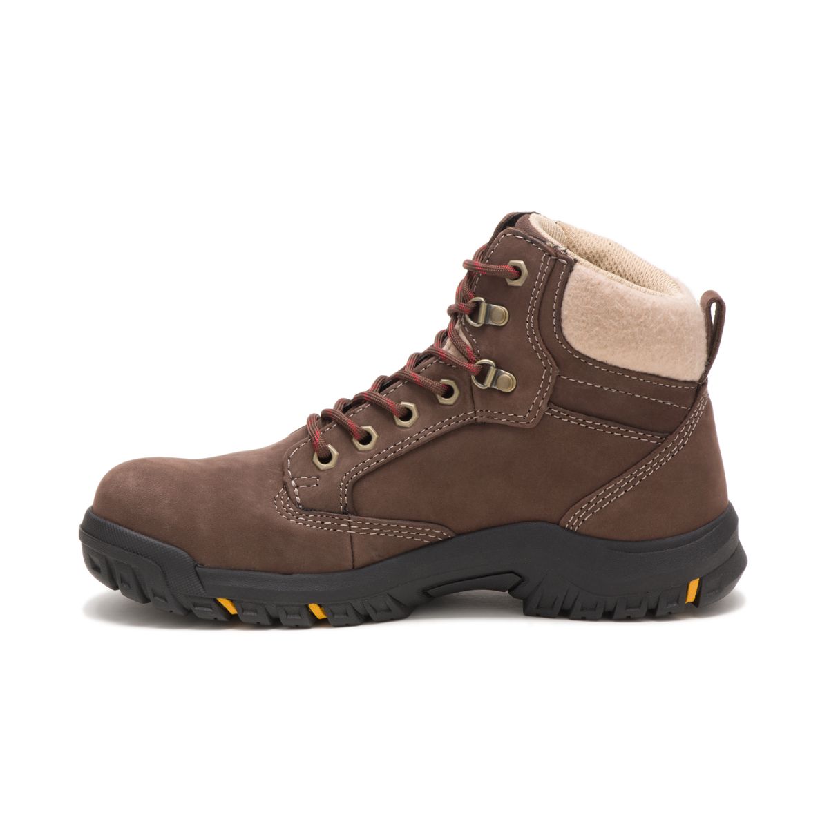 Tess Steel Toe Work Boot, Chocolate, dynamic 3