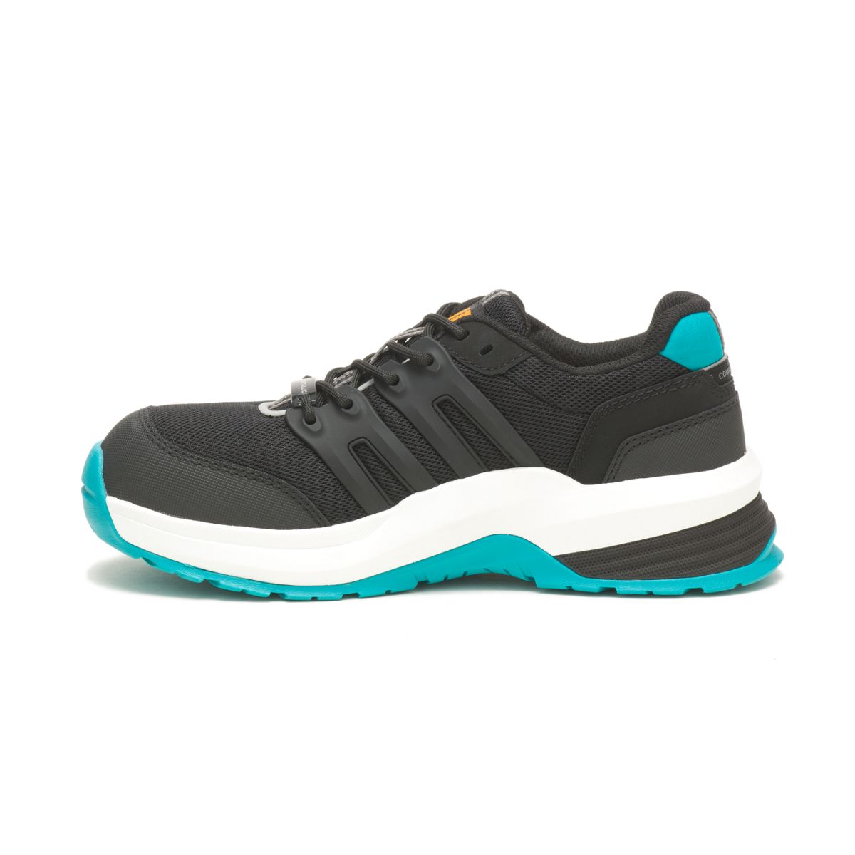 Streamline 2.0 Composite Toe Work Shoe, Black/Teal, dynamic 3