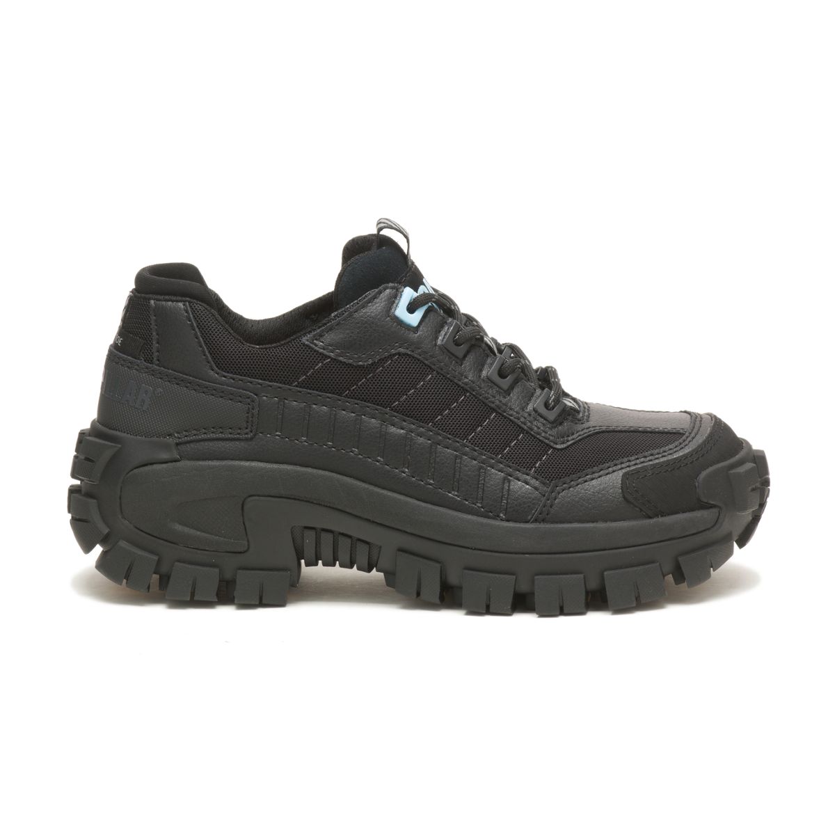 Invader Steel Toe Work Shoe, Black/Light Blue, dynamic 1