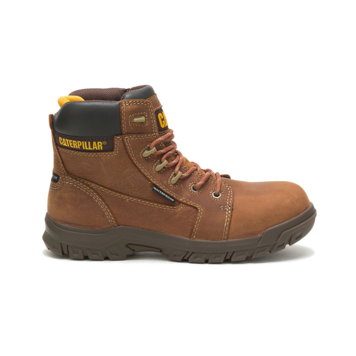 Resorption Waterproof Composite Toe Work Boot, Brown, dynamic