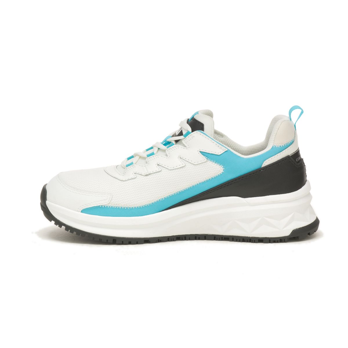 Streamline Runner Carbon Composite Toe Work Shoe, Bright White/Blue, dynamic 4