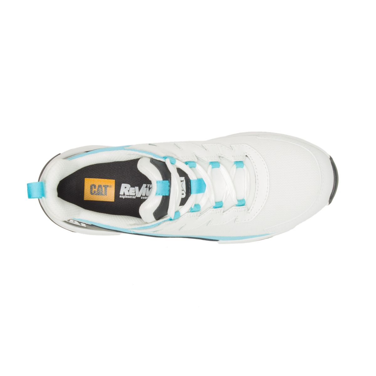 Streamline Runner Carbon Composite Toe Work Shoe, Bright White/Blue, dynamic 7