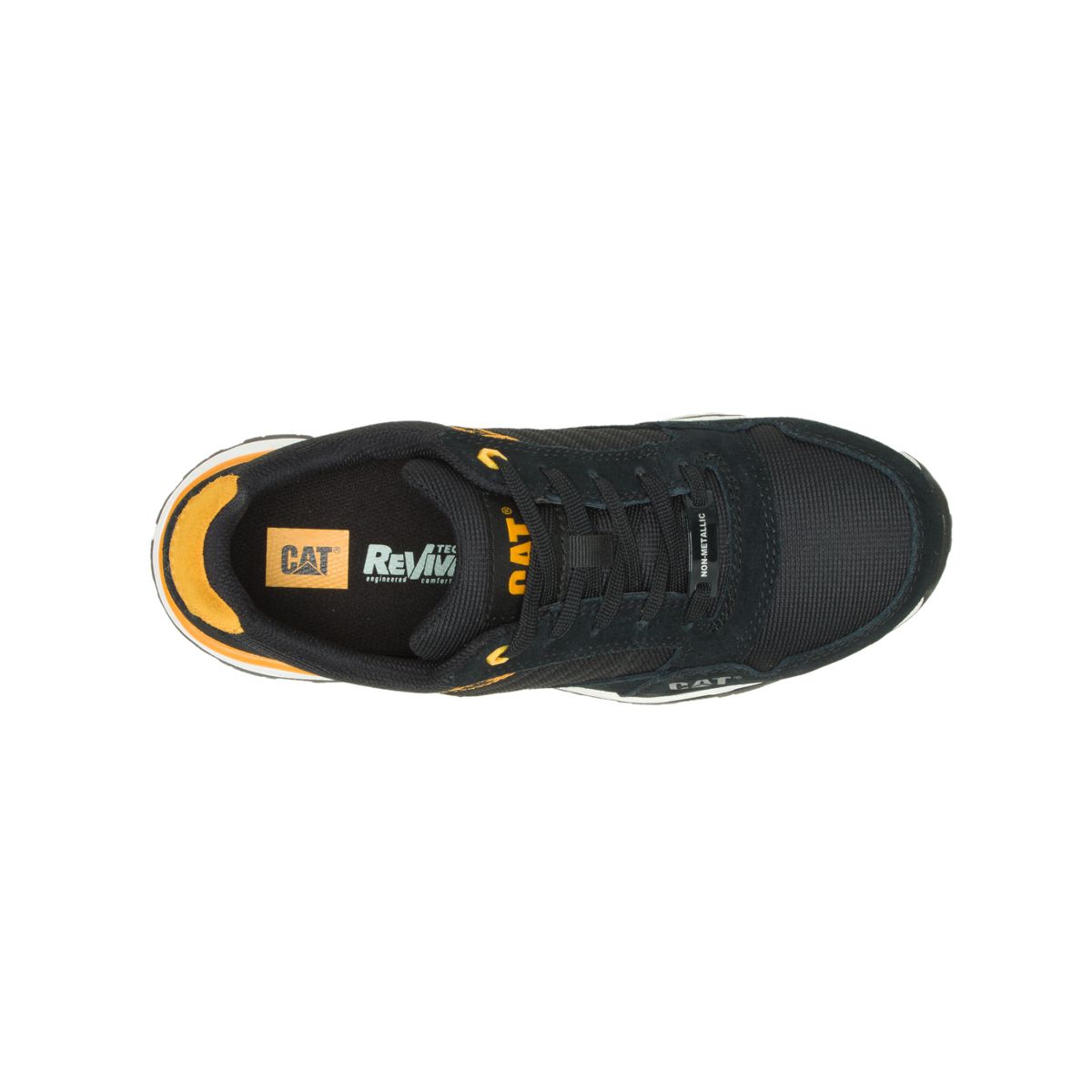 Venward Composite Toe Work Shoe, Black/Cat Yellow, dynamic 7