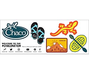 Chaco Sticker Pack, White, dynamic