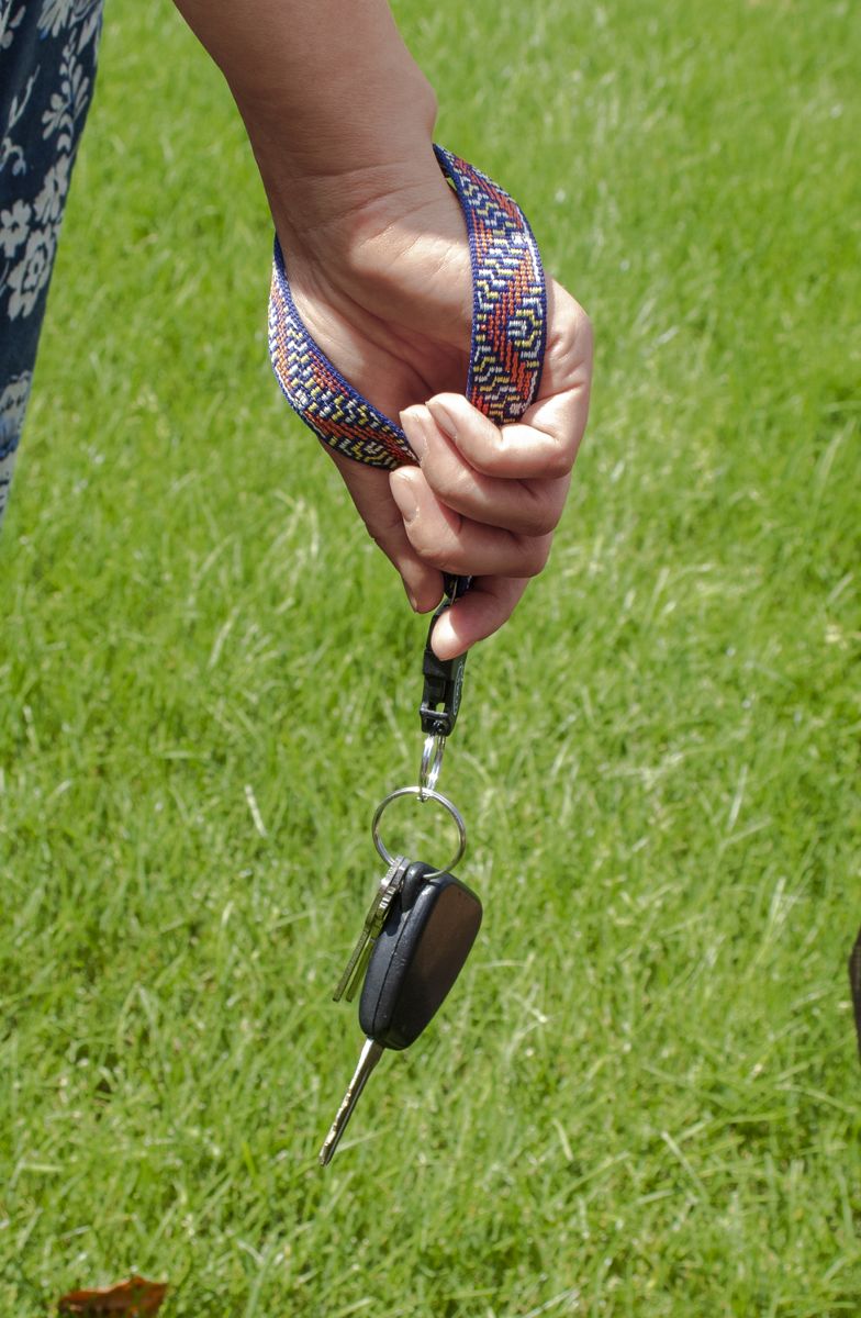 Wrist Lanyard, Spear Blue, dynamic 3