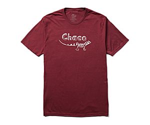 Chaco Vintage Logo Tee, Wine, dynamic