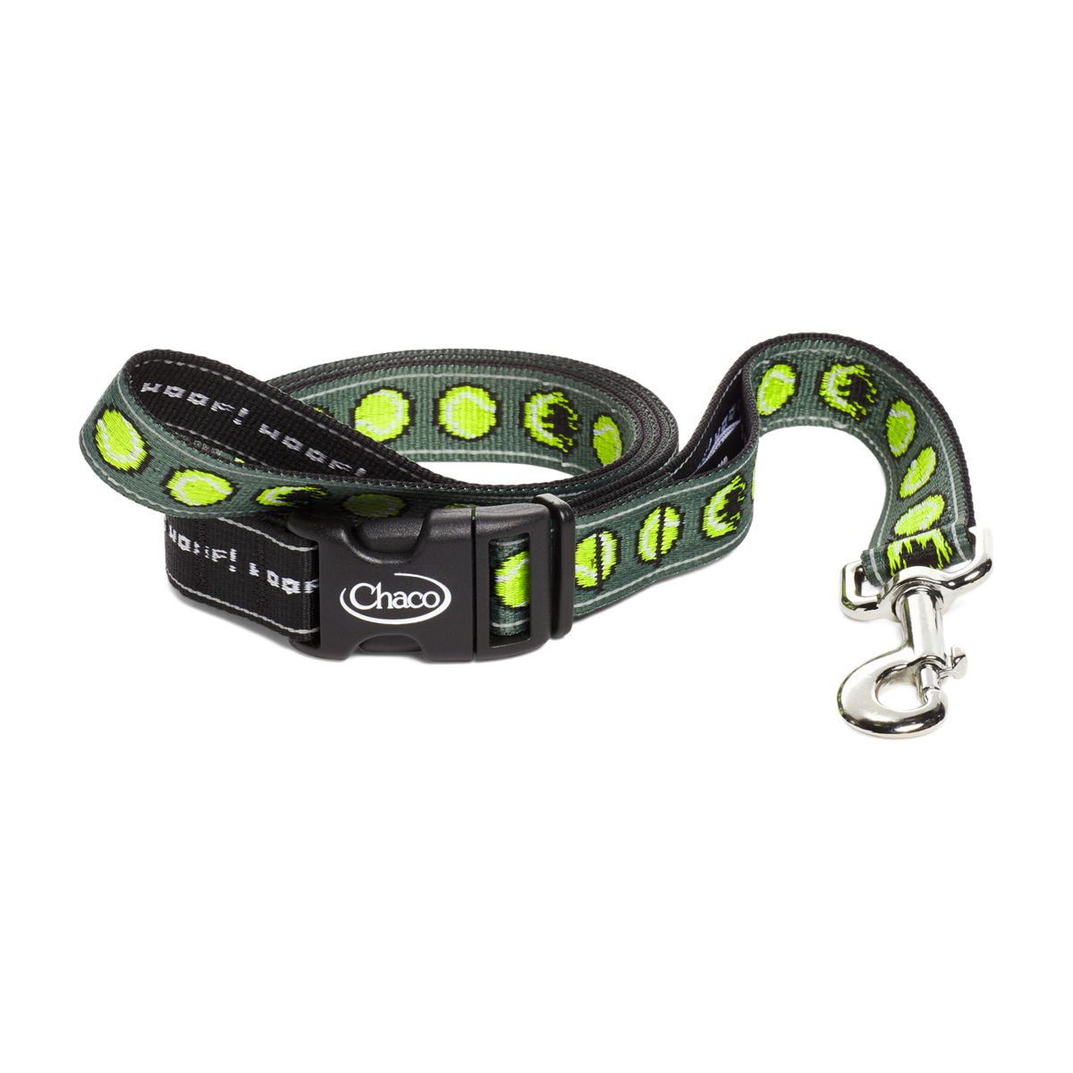 Woof Woof Leash, Chewin' Dark Green, dynamic 1