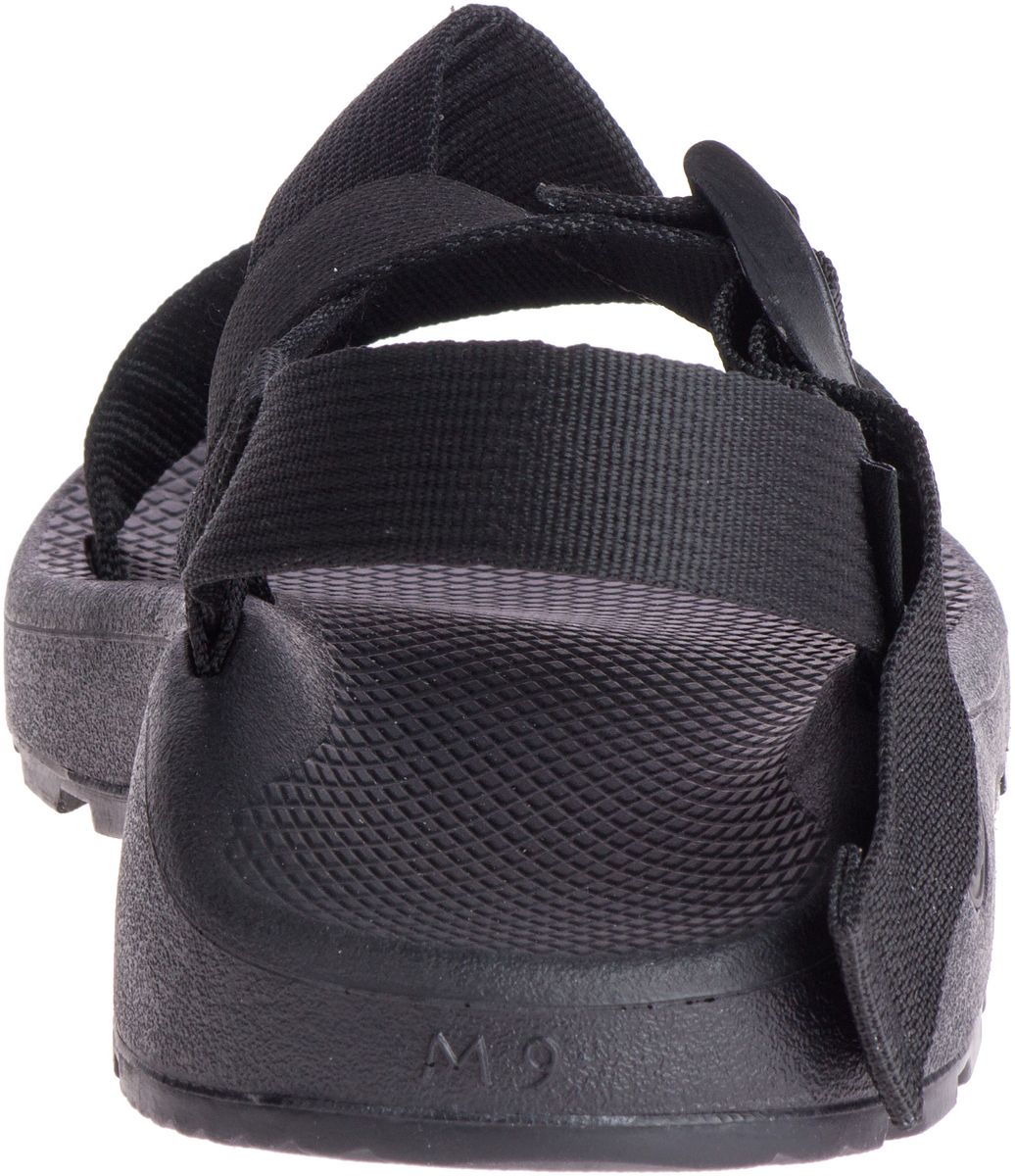 Mega Z/Cloud Wide-Strap Cushioned Sandal, Solid Black, dynamic 6