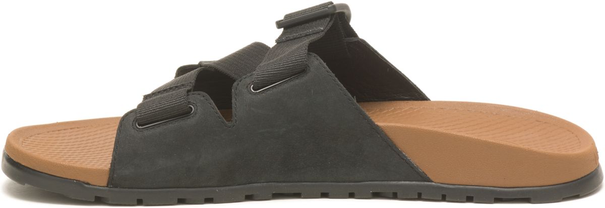 Lowdown Leather Slide, Black, dynamic 6