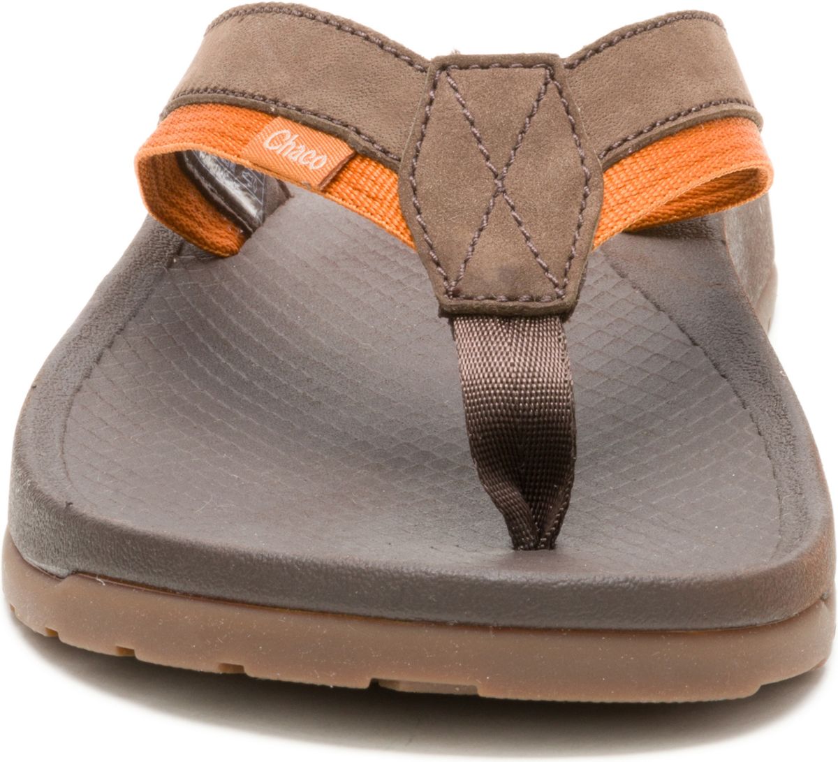 Lowdown Leather Flip Flop, Coffee, dynamic 5