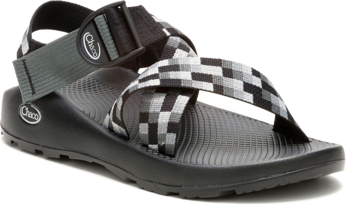Mega Z/1 Wide-Strap Classic Sandal, Pixel B + W, dynamic 2