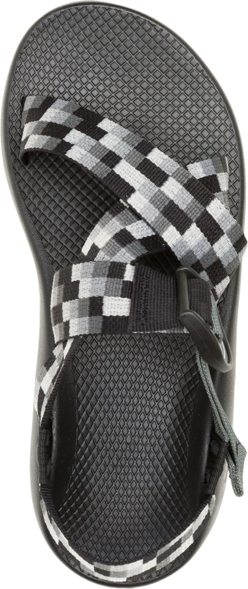 Mega Z/1 Wide-Strap Classic Sandal, Pixel B + W, dynamic 3