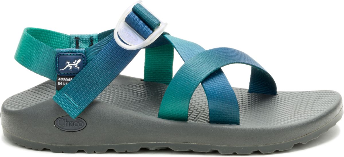 Aura Z/1 Adjustable Strap Wide-Width Classic Sandal, 222 Deep Teal, dynamic 1