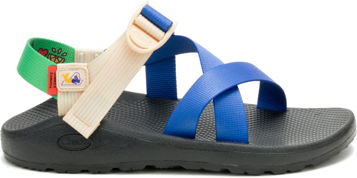 Chaco x Fishwife Z/Cloud Cushioned Sandal, Chaco of the Sea, dynamic 1