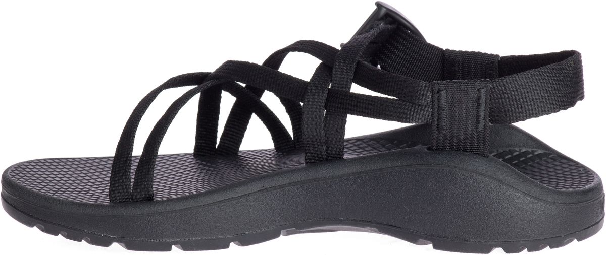 ZX/1 Cloud Dual Adjustable Straps Cushioned Sandal, Solid Black, dynamic 6