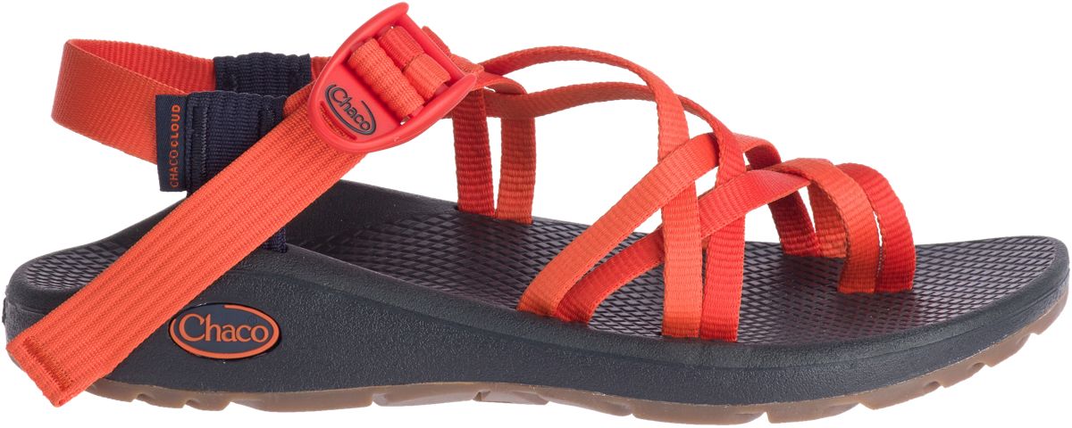 red wide width sandals