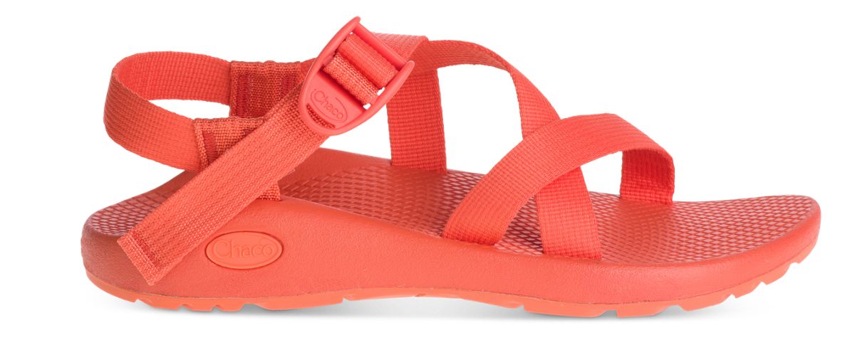 red chaco sandals