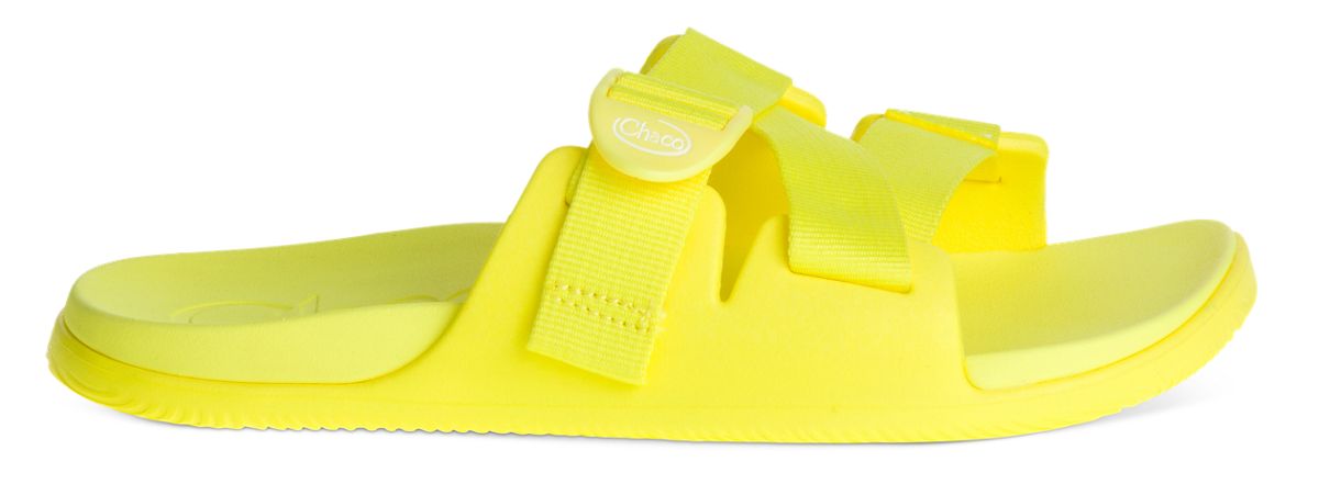 Neon hot sale slides women