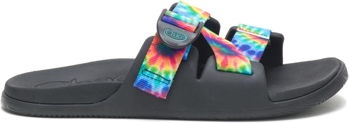 Chillos Slide, Dark Tie Dye, dynamic 1