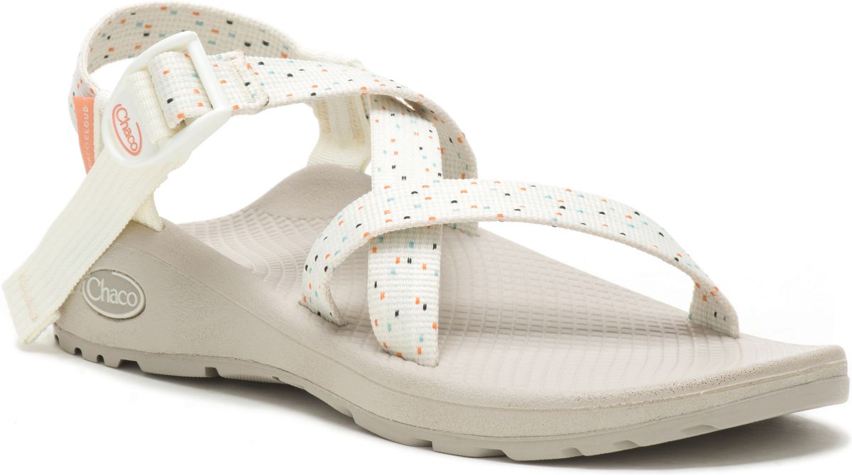 Z/Cloud Adjustable Strap Cushioned Sandal, Confetti Cream, dynamic 2