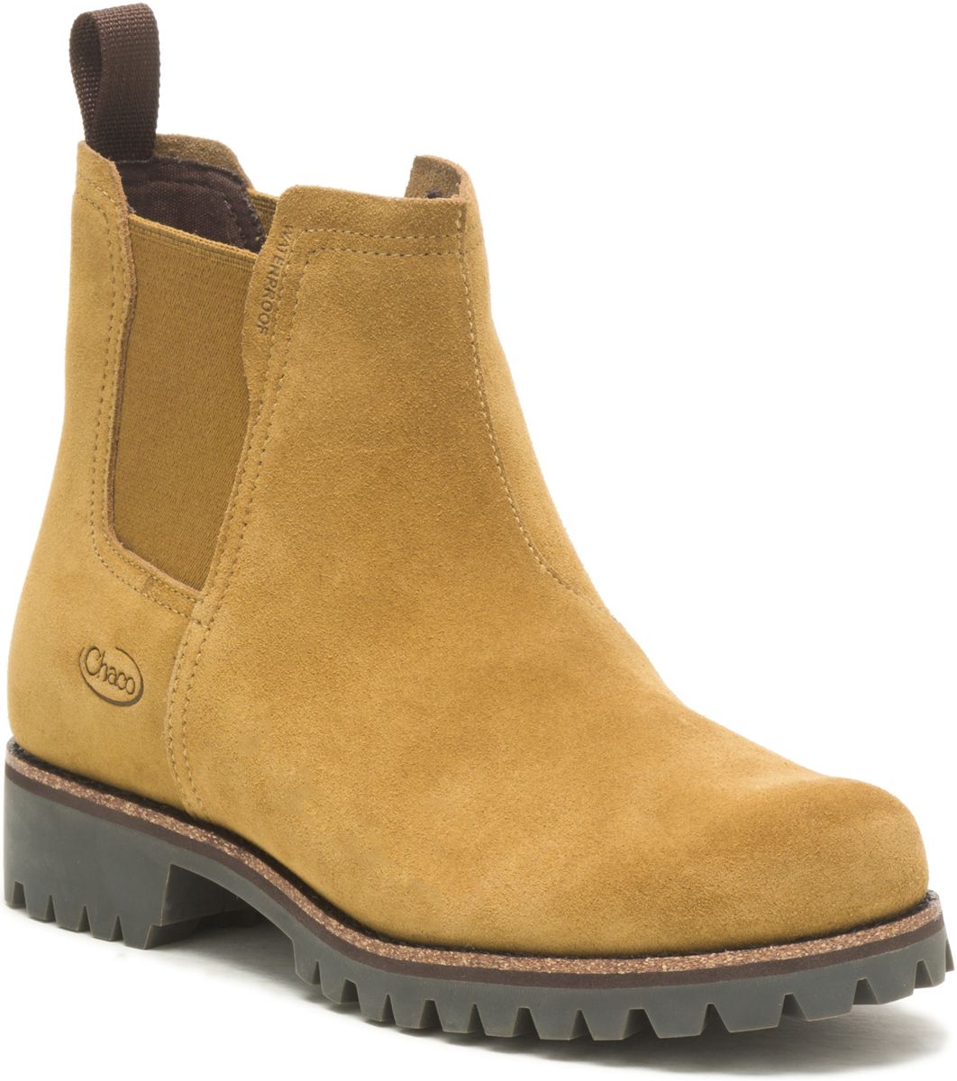 Fields Chelsea Waterproof Boot, Mustard Suede, dynamic 2