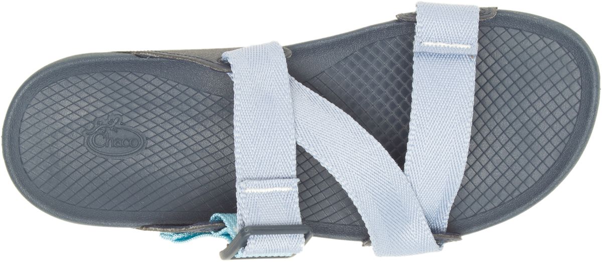 Lowdown Slide, Sky Dusty Blue, dynamic 3