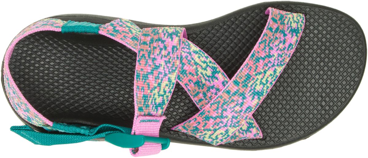 Mega Z/Cloud Wide-Strap Cushioned Sandal, Spray Teal, dynamic 3