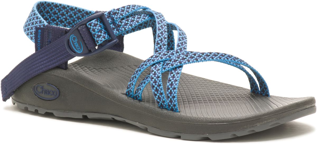 ZX/1 Cloud Dual Adjustable Straps Cushioned Sandal, Puzzle Azure Blue, dynamic 2