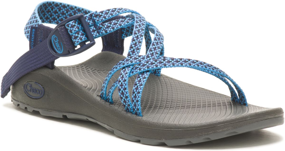 ZX/1 Cloud Dual Adjustable Straps Cushioned Sandal, Puzzle Azure Blue, dynamic 4