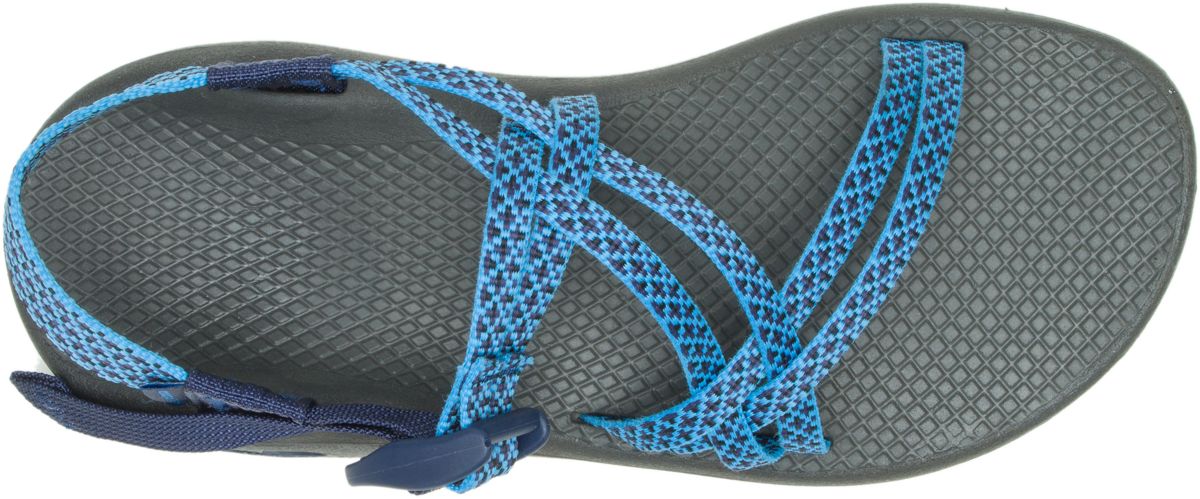 ZX/1 Cloud Dual Adjustable Straps Cushioned Sandal, Puzzle Azure Blue, dynamic 3