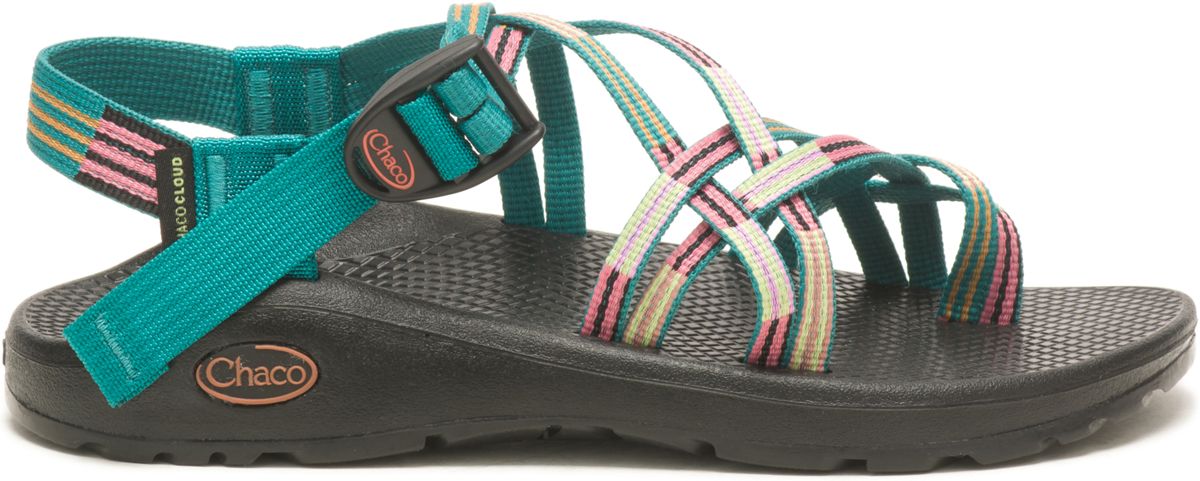 ZX/2 Cloud Dual Adjustable Straps Cushioned Sandal, Line Hang Teal, dynamic 1