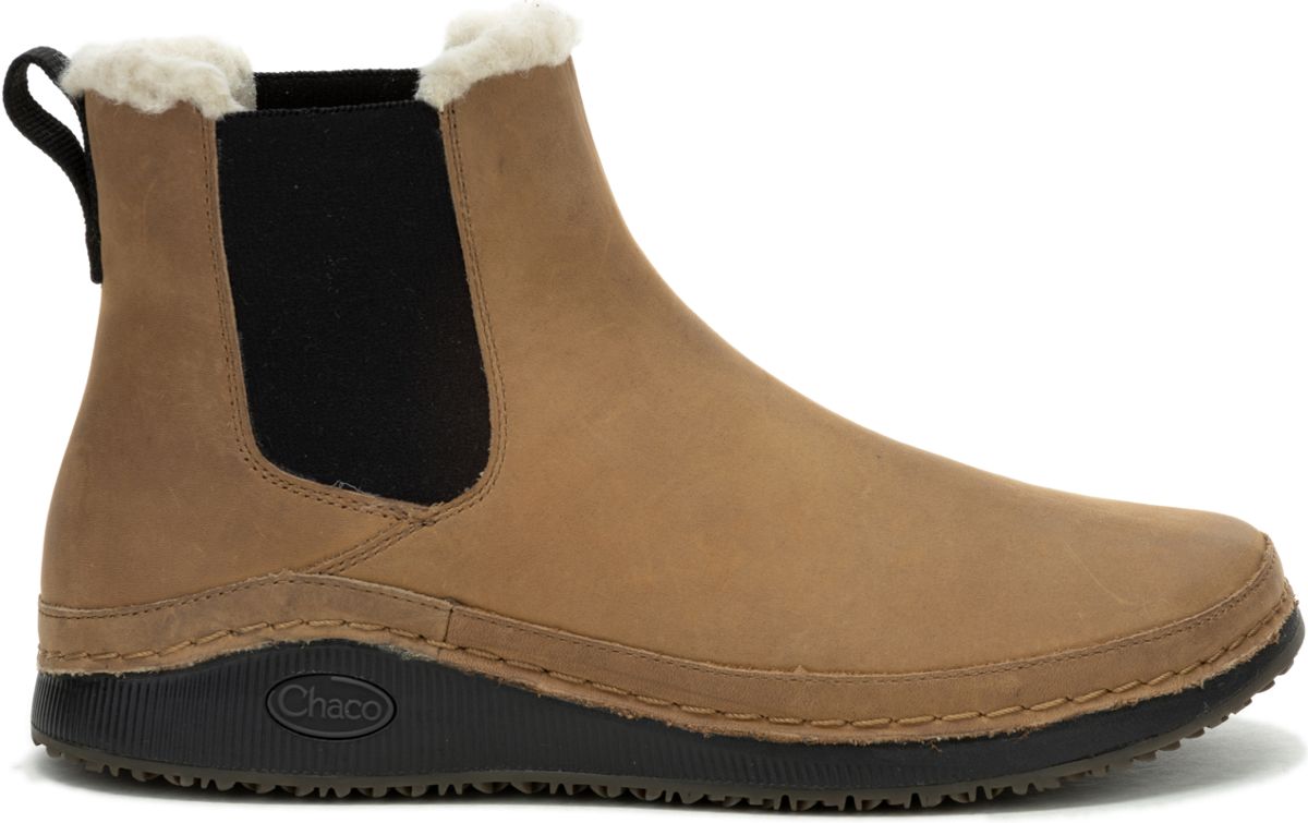 Paonia Chelsea Fluff Boot, Tan, dynamic 1