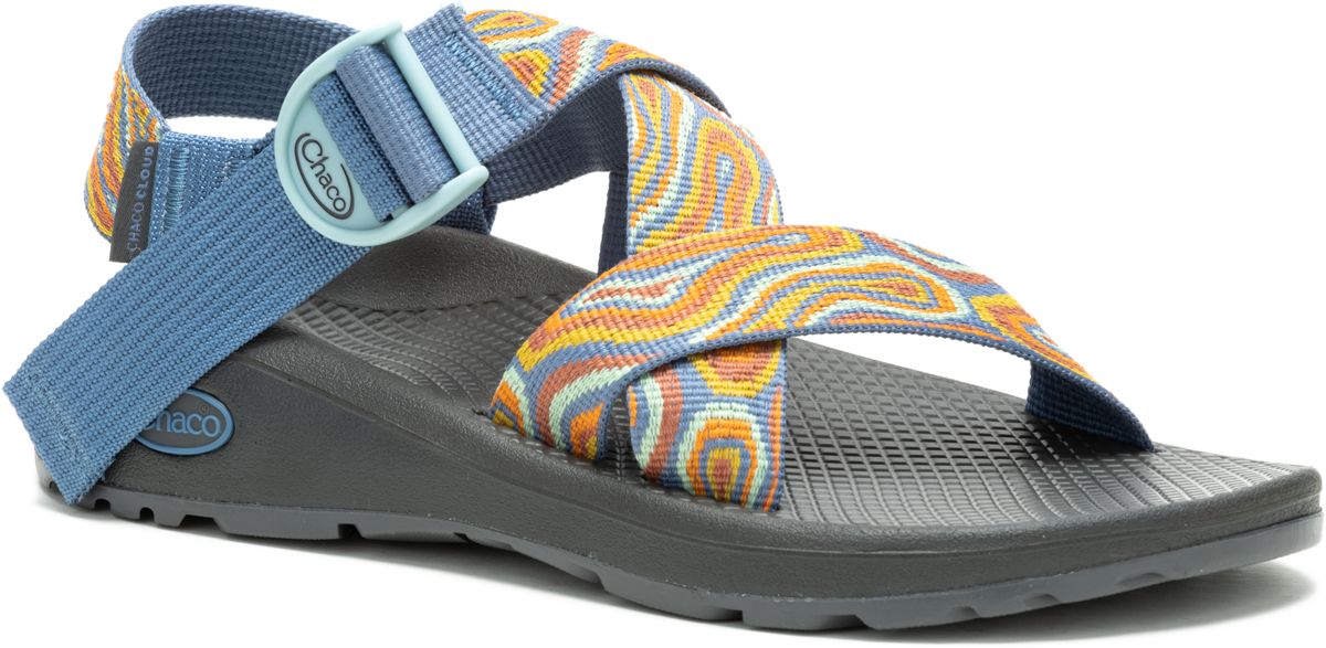 Mega Z/Cloud Wide-Strap Sandal, Agate Baked Clay, dynamic 6