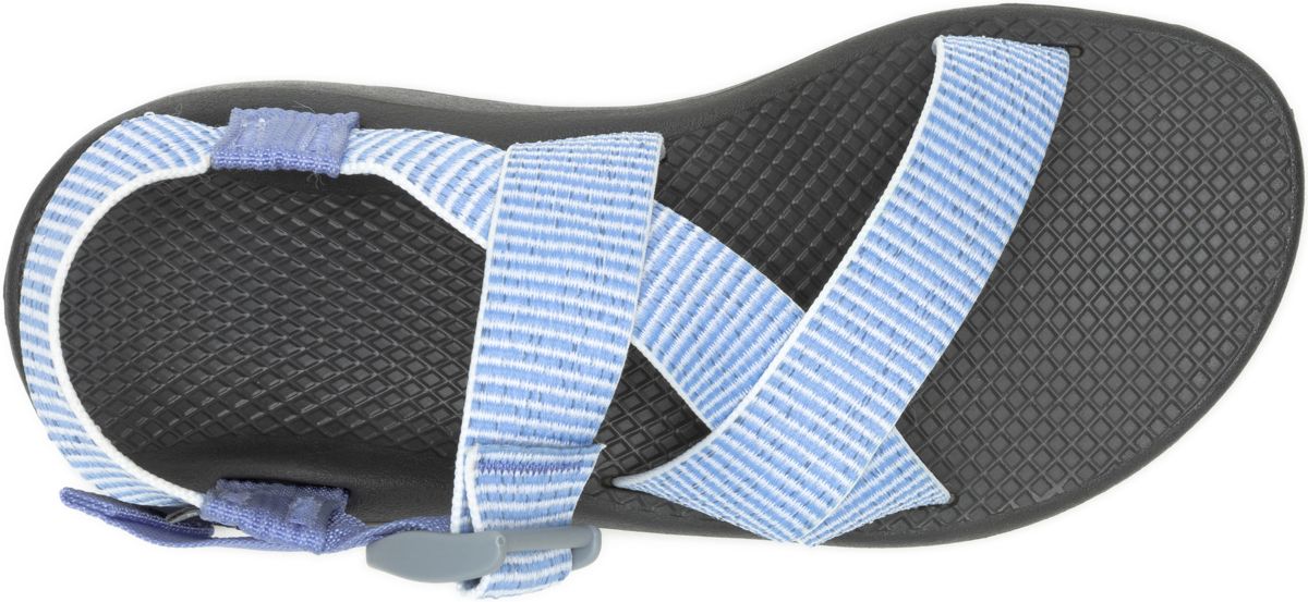 Mega Z/Cloud Wide-Strap Cushioned Sandal, Pucker Hydrangea, dynamic 3