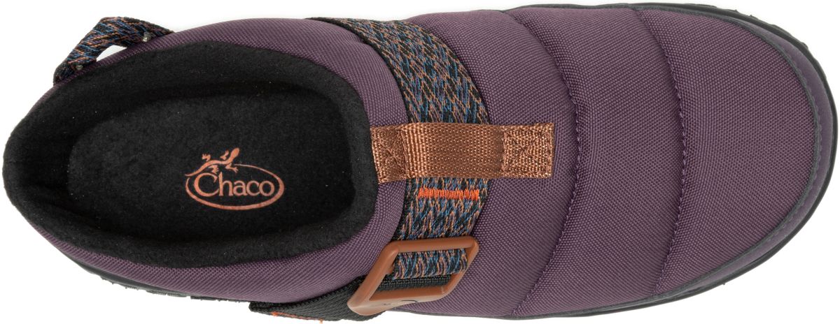 Ramble Rugged Canvas Clog, Plum, dynamic 3