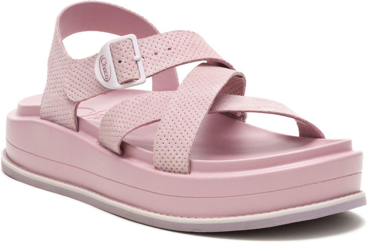 Townes Midform Suede Sandal, Rose Quartz, dynamic 4