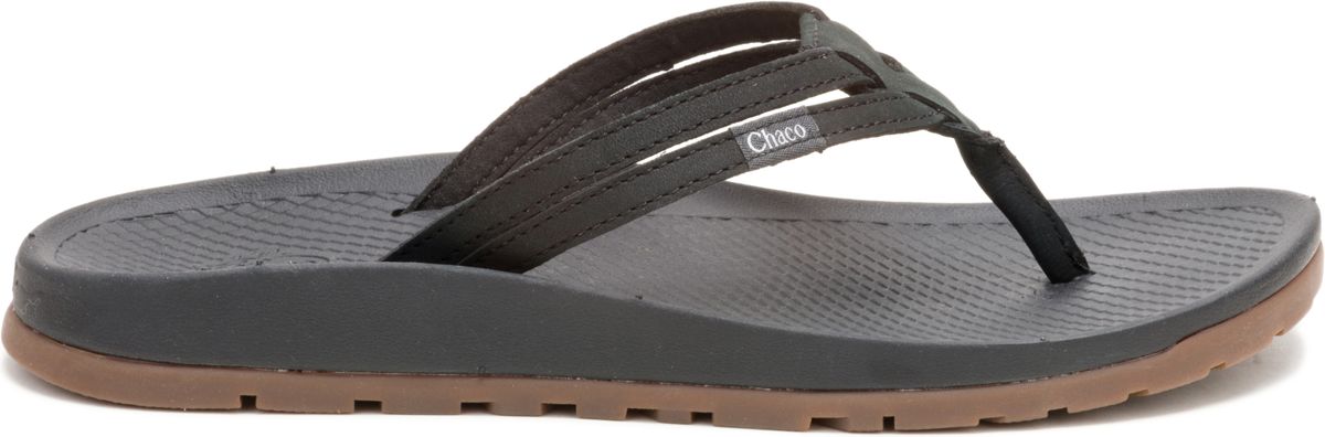 Lowdown Leather Flip Flop, Black, dynamic 1