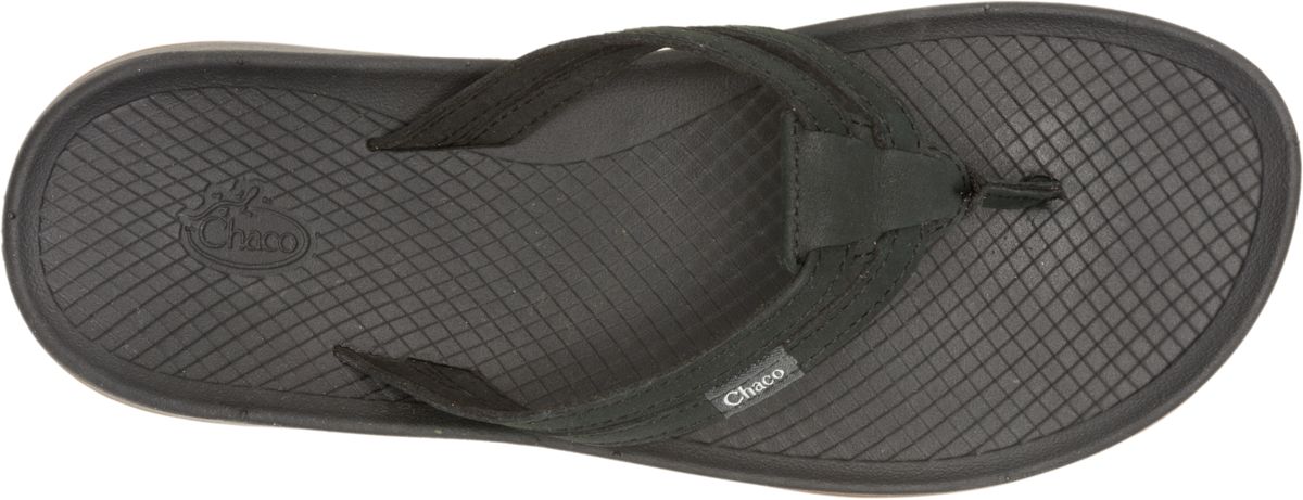 Lowdown Leather Flip Flop, Black, dynamic 2