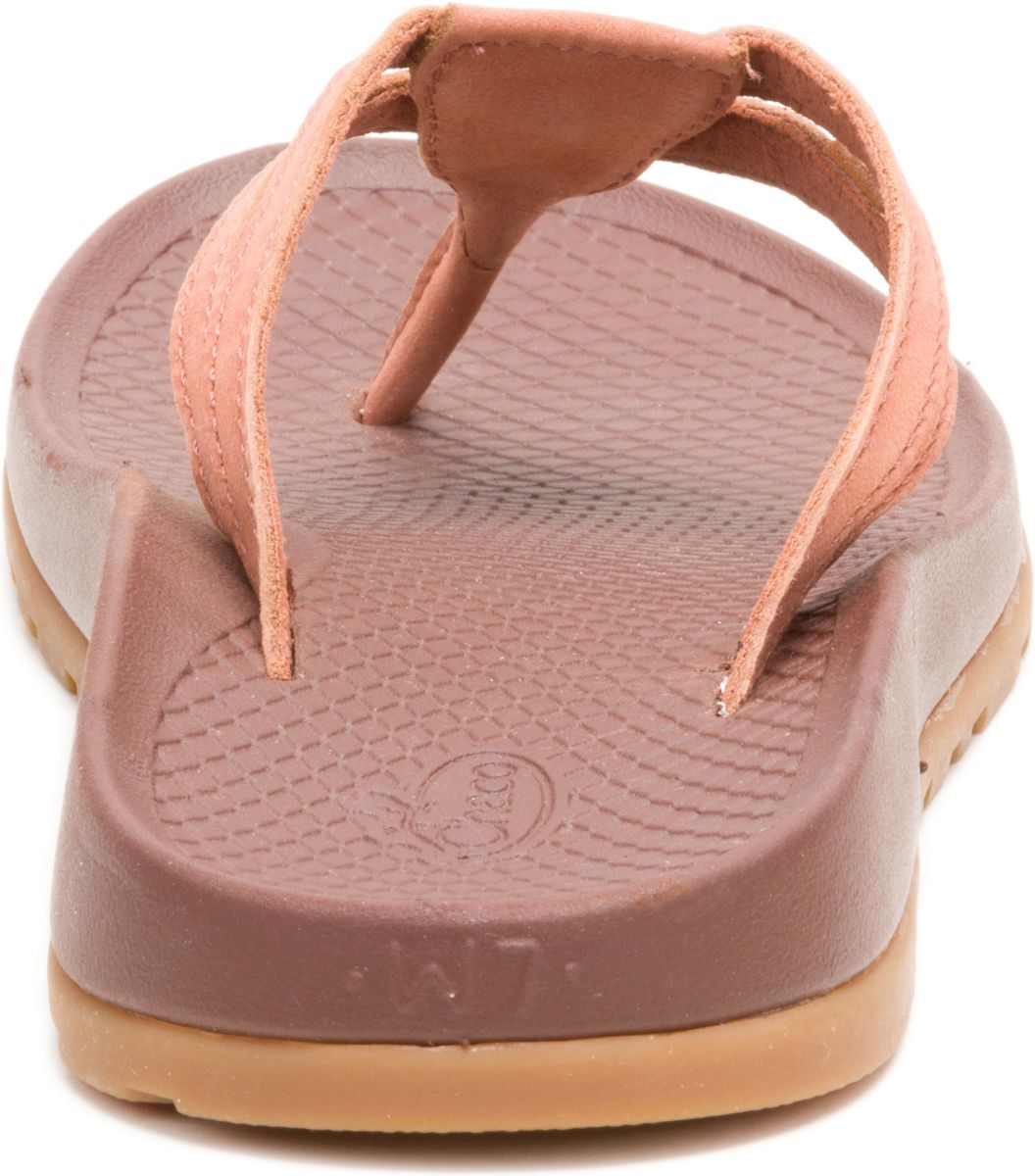 Lowdown Leather Flip Flop, Burnt Chestnut, dynamic 6