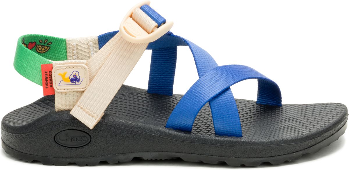 Chaco x Fishwife Z/Cloud Cushioned Sandal, Chaco of the Sea, dynamic 1