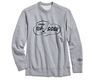 Made in USA Cloud Crew Neck Sweatshirt, Grey, dynamic