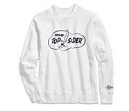 Made in USA Cloud Crew Neck Sweatshirt, White, dynamic