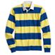 Cloud Horizontal Striped Rugby Shirt, Royal/Yellow, dynamic 1