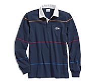 Cloud Multi-Color Striped Rugby Shirt, Navy/Multi, dynamic