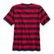 Cloud Rugby Stripe Pocket T-Shirt, Red/Navy, dynamic 2